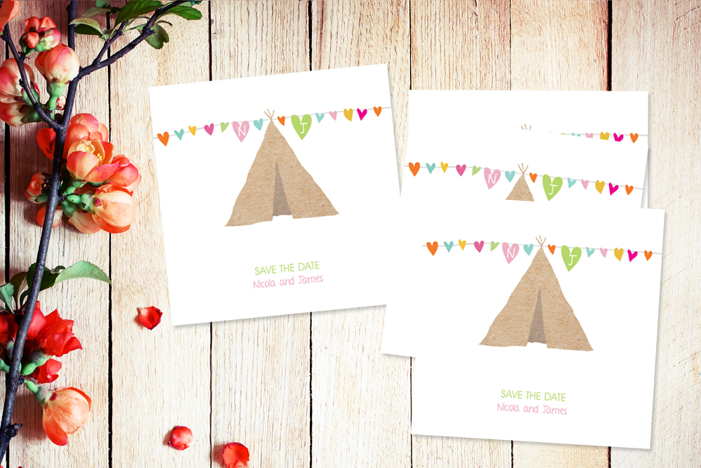 Free save the date offer Tree of Hearts choosing your wedding stationery